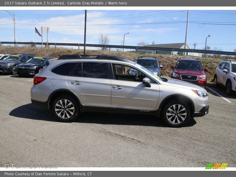 Carbide Gray Metallic / Warm Ivory 2017 Subaru Outback 2.5i Limited