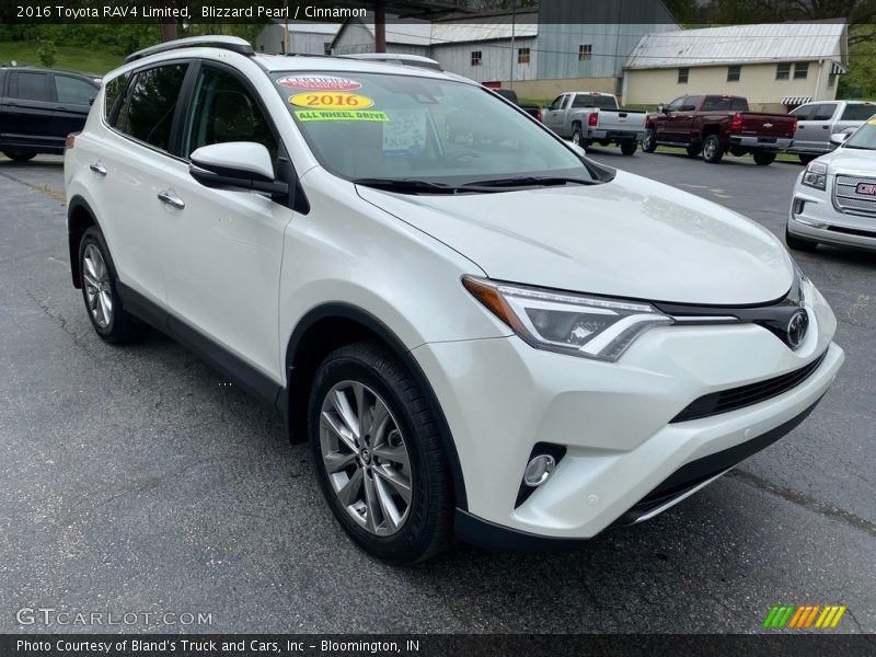 Blizzard Pearl / Cinnamon 2016 Toyota RAV4 Limited
