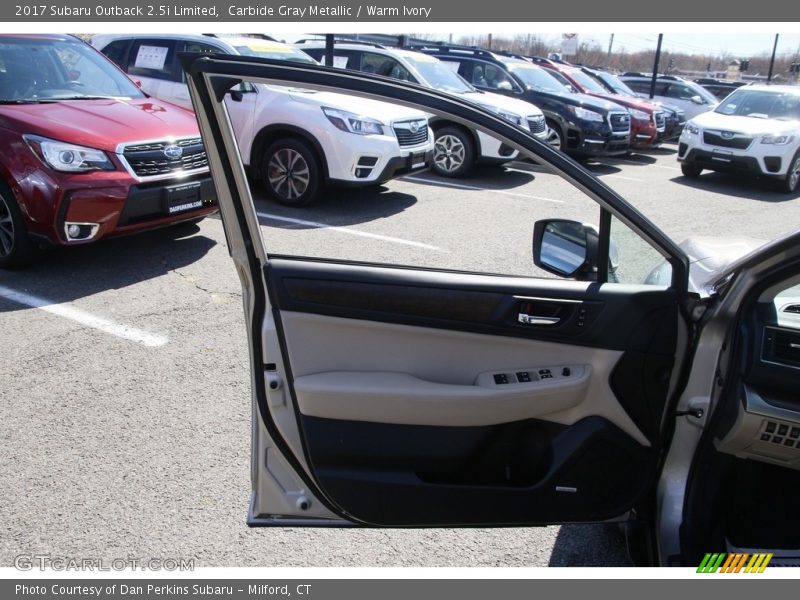 Carbide Gray Metallic / Warm Ivory 2017 Subaru Outback 2.5i Limited