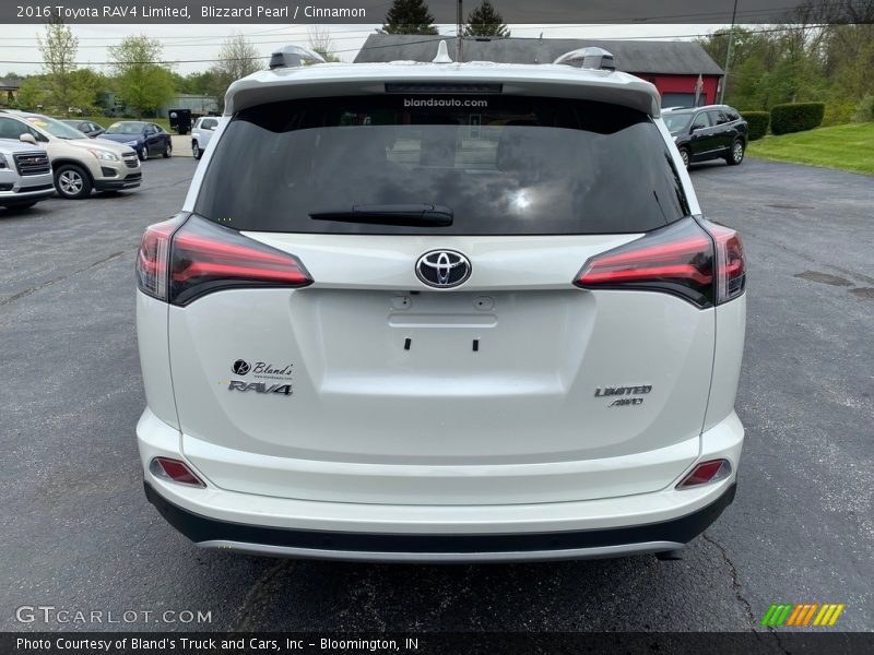 Blizzard Pearl / Cinnamon 2016 Toyota RAV4 Limited