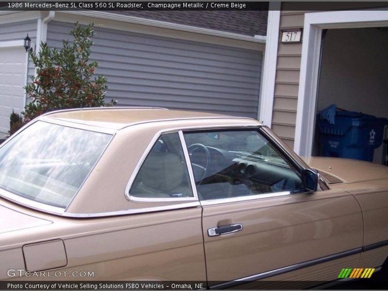  1986 SL Class 560 SL Roadster Champagne Metallic
