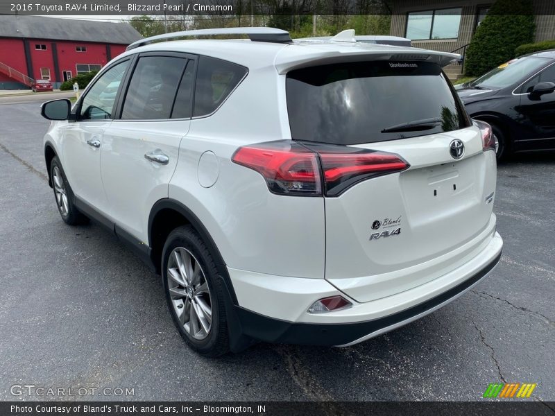 Blizzard Pearl / Cinnamon 2016 Toyota RAV4 Limited