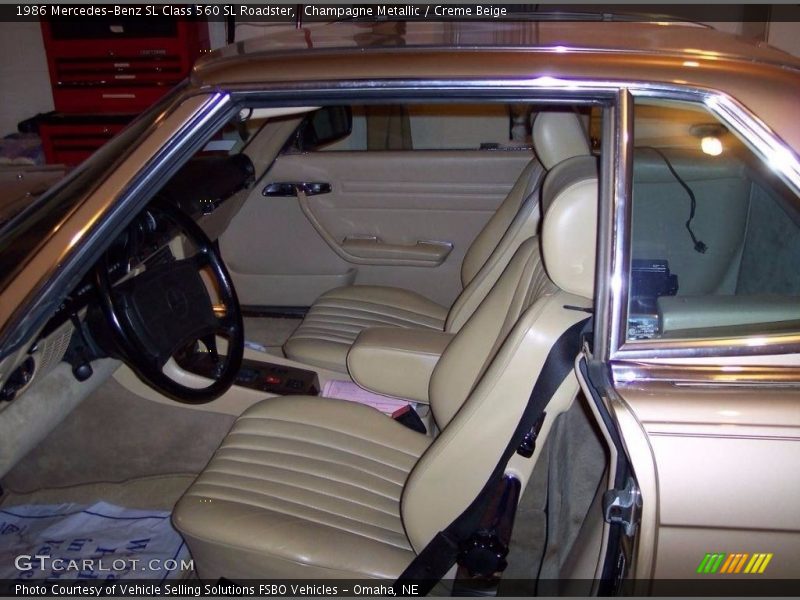  1986 SL Class 560 SL Roadster Creme Beige Interior