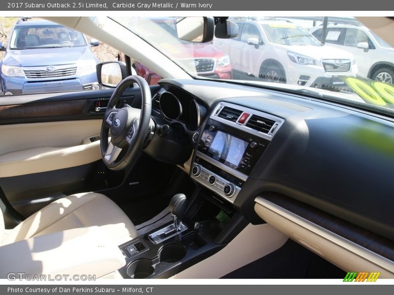 Carbide Gray Metallic / Warm Ivory 2017 Subaru Outback 2.5i Limited