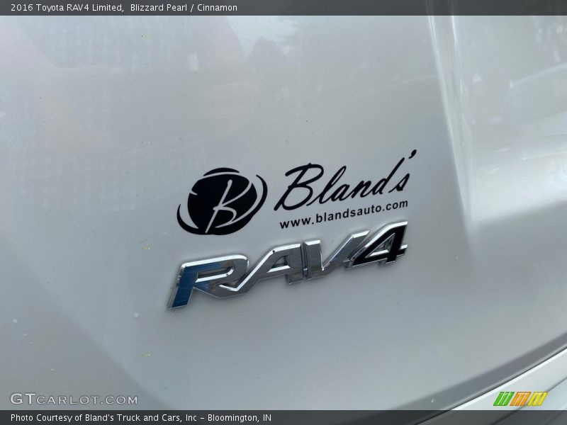 Blizzard Pearl / Cinnamon 2016 Toyota RAV4 Limited
