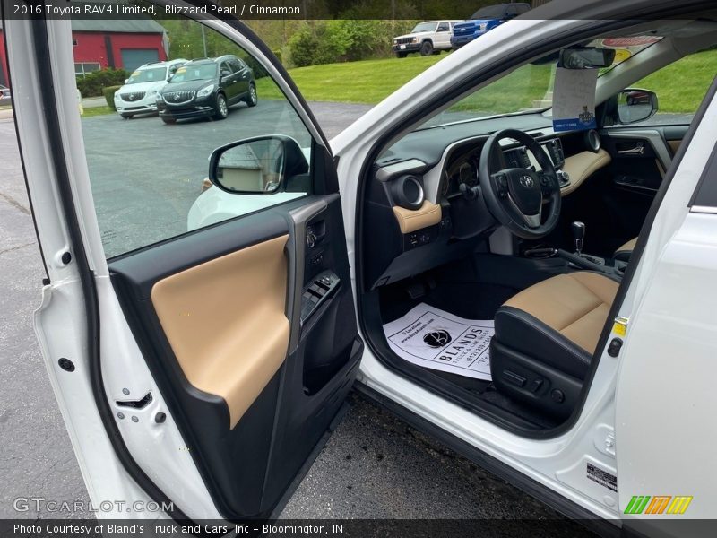 Blizzard Pearl / Cinnamon 2016 Toyota RAV4 Limited