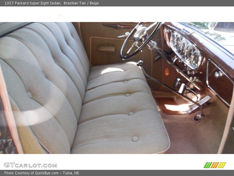 Front Seat of 1937 Super Eight Sedan