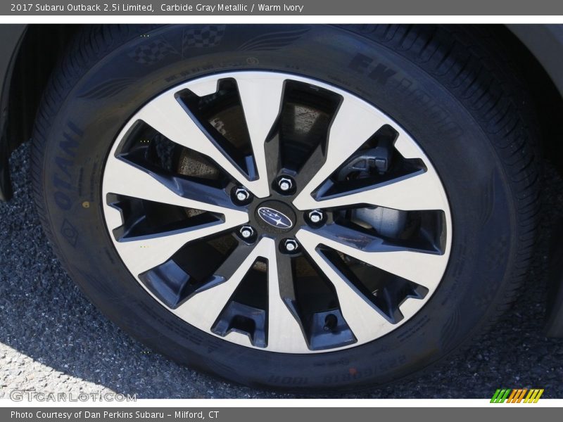 Carbide Gray Metallic / Warm Ivory 2017 Subaru Outback 2.5i Limited