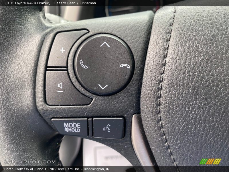 Blizzard Pearl / Cinnamon 2016 Toyota RAV4 Limited