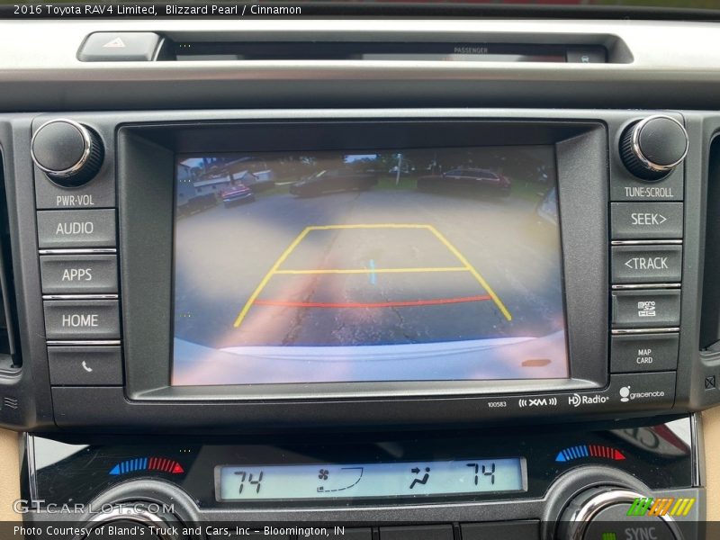 Blizzard Pearl / Cinnamon 2016 Toyota RAV4 Limited