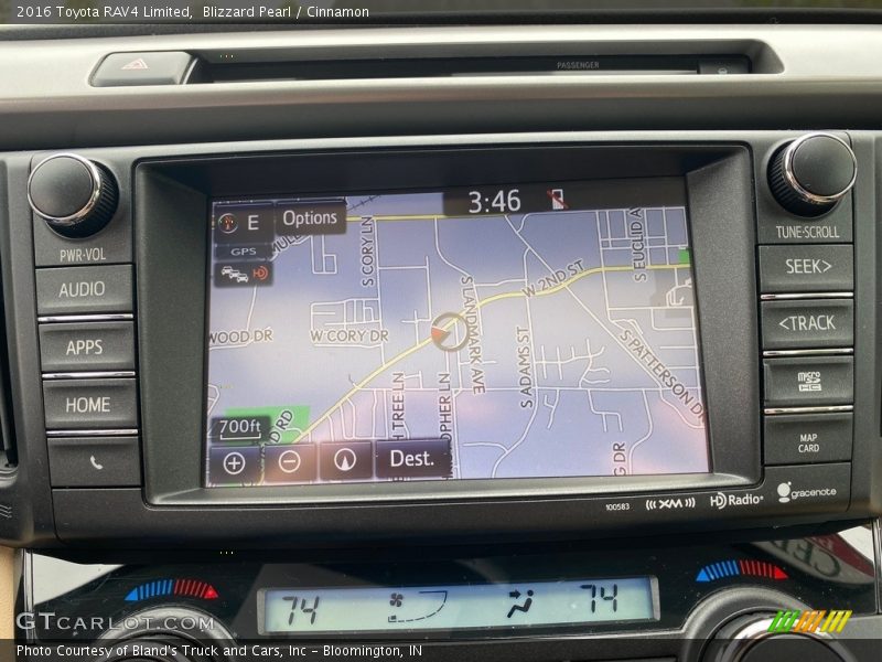 Blizzard Pearl / Cinnamon 2016 Toyota RAV4 Limited
