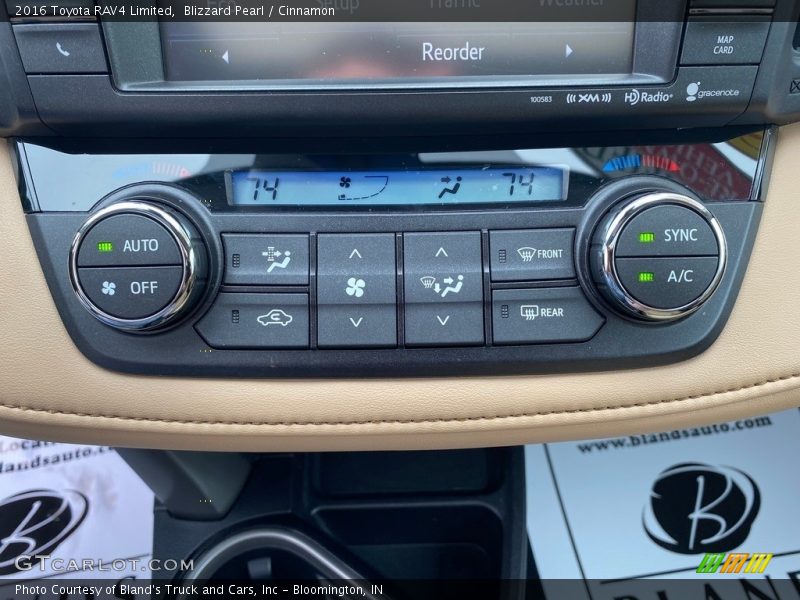 Blizzard Pearl / Cinnamon 2016 Toyota RAV4 Limited