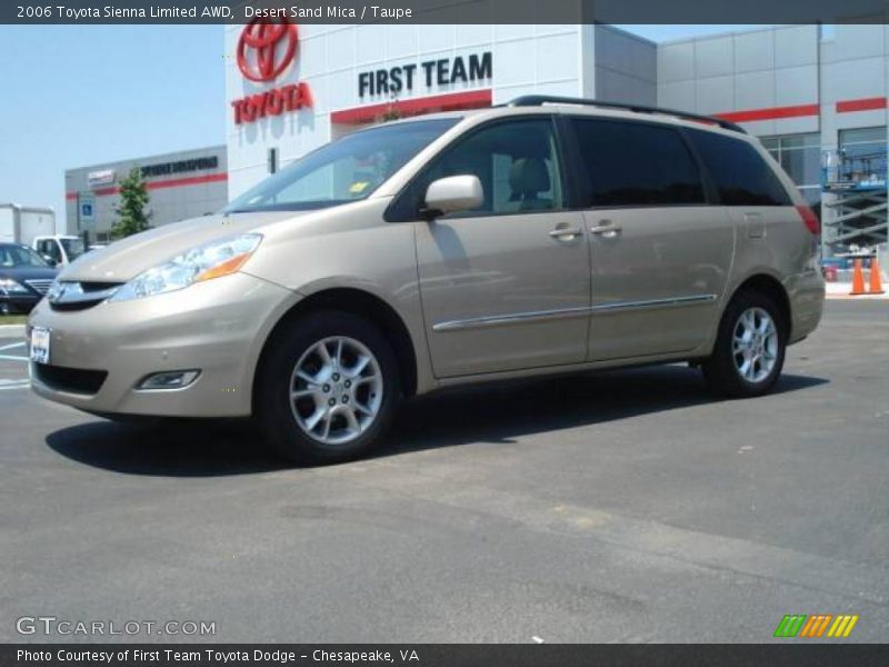Desert Sand Mica / Taupe 2006 Toyota Sienna Limited AWD