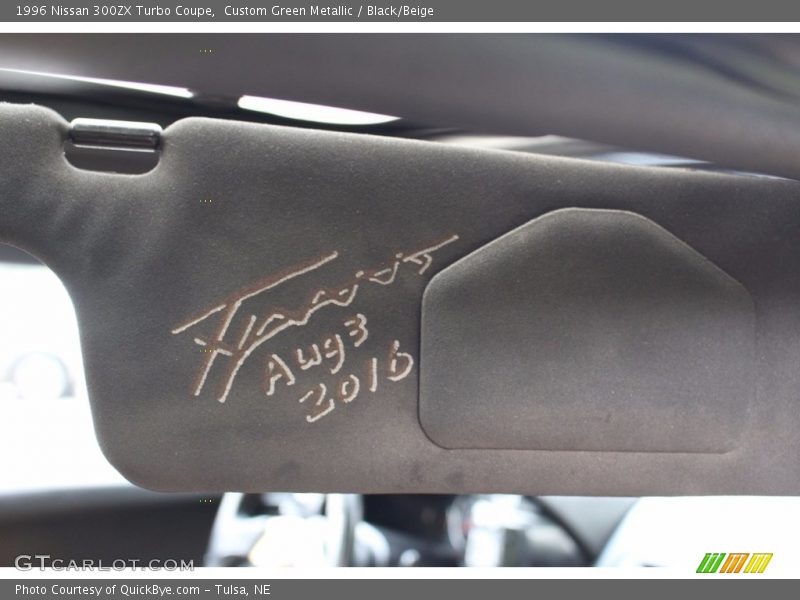 Custom Green Metallic / Black/Beige 1996 Nissan 300ZX Turbo Coupe