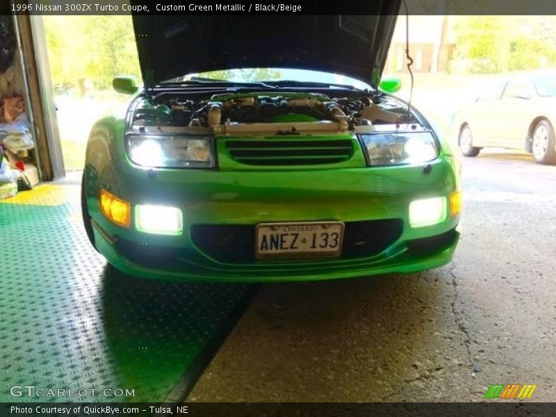 Custom Green Metallic / Black/Beige 1996 Nissan 300ZX Turbo Coupe