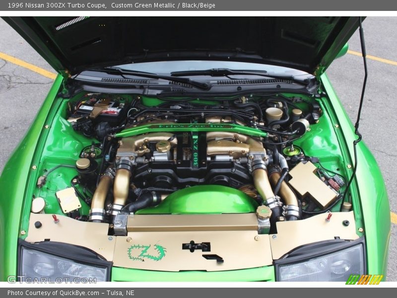 Custom Green Metallic / Black/Beige 1996 Nissan 300ZX Turbo Coupe