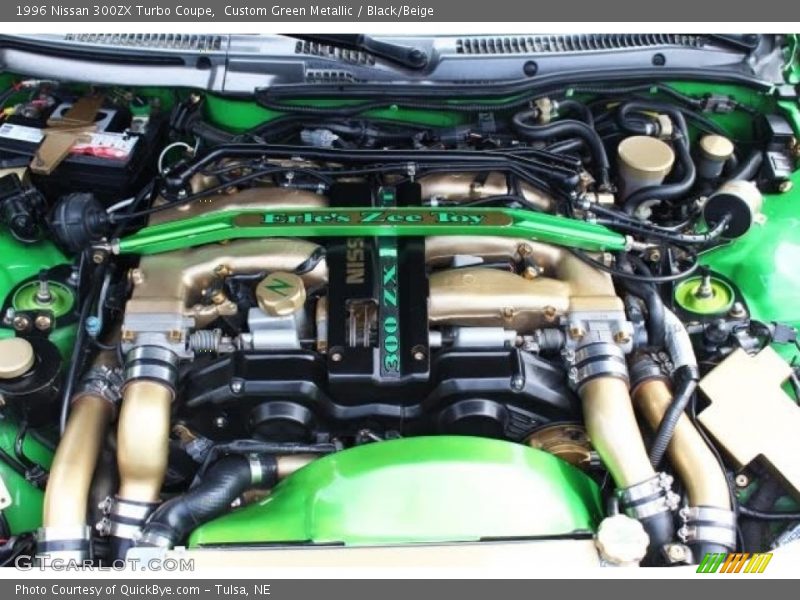 Custom Green Metallic / Black/Beige 1996 Nissan 300ZX Turbo Coupe