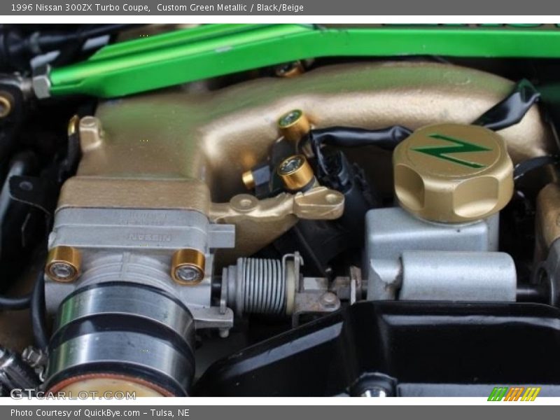 Custom Green Metallic / Black/Beige 1996 Nissan 300ZX Turbo Coupe