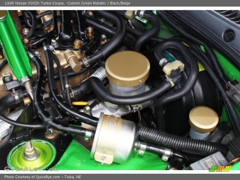 Custom Green Metallic / Black/Beige 1996 Nissan 300ZX Turbo Coupe