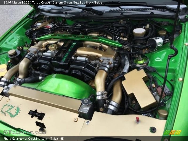 Custom Green Metallic / Black/Beige 1996 Nissan 300ZX Turbo Coupe