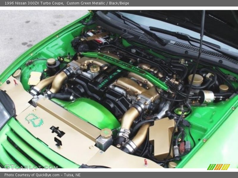 Custom Green Metallic / Black/Beige 1996 Nissan 300ZX Turbo Coupe