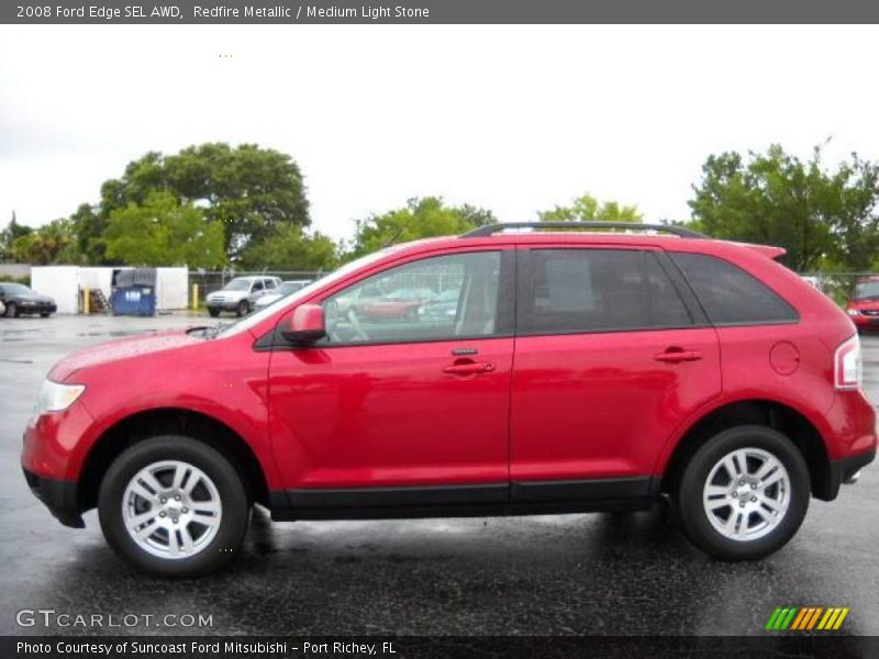 Redfire Metallic / Medium Light Stone 2008 Ford Edge SEL AWD