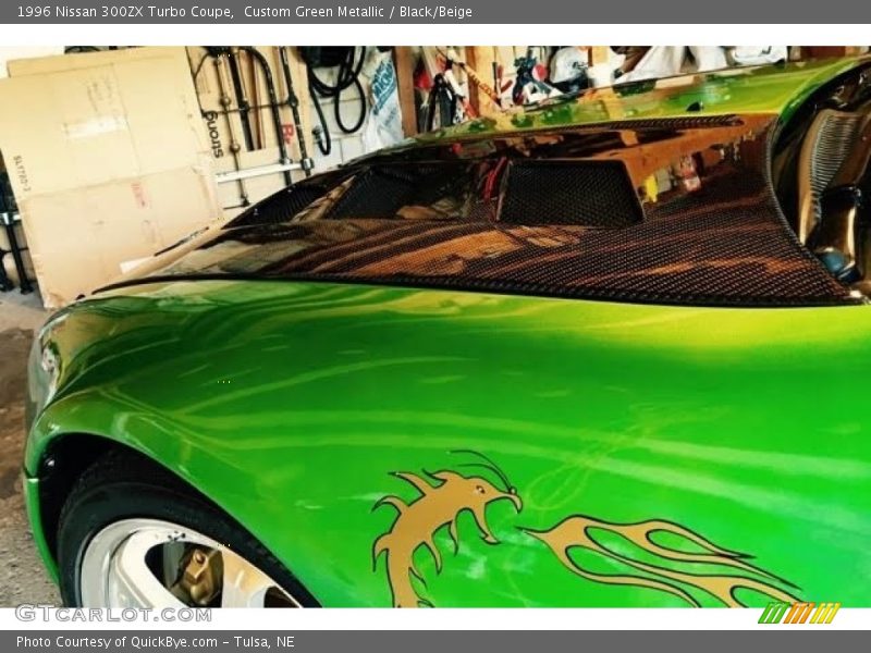 Custom Green Metallic / Black/Beige 1996 Nissan 300ZX Turbo Coupe