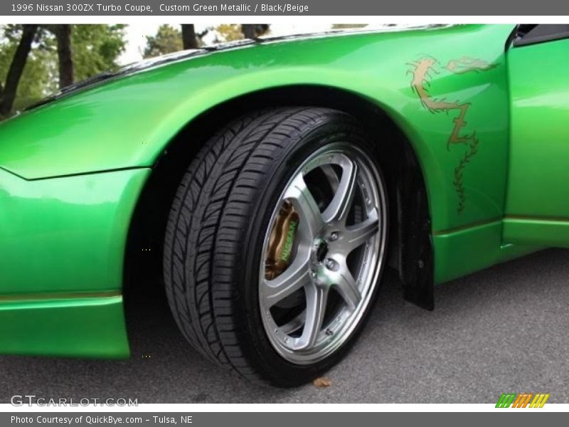 Custom Green Metallic / Black/Beige 1996 Nissan 300ZX Turbo Coupe