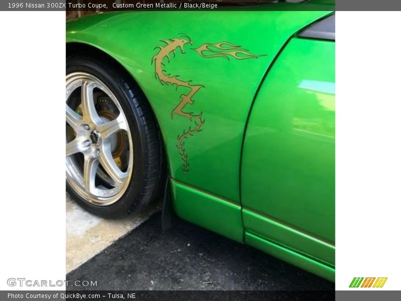 Custom Green Metallic / Black/Beige 1996 Nissan 300ZX Turbo Coupe