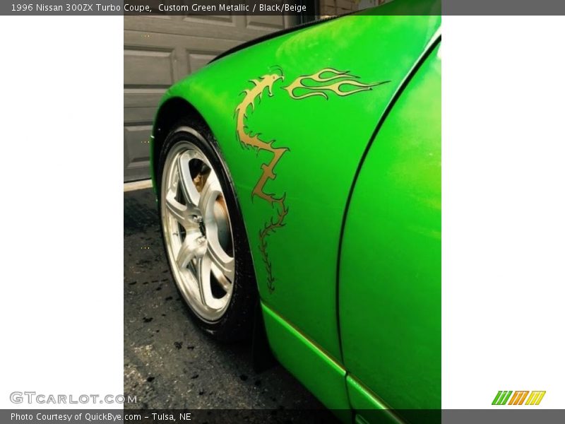 Custom Green Metallic / Black/Beige 1996 Nissan 300ZX Turbo Coupe