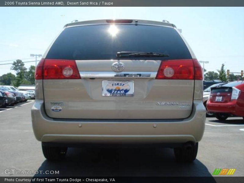 Desert Sand Mica / Taupe 2006 Toyota Sienna Limited AWD