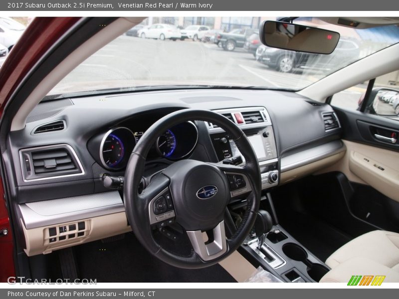 Venetian Red Pearl / Warm Ivory 2017 Subaru Outback 2.5i Premium
