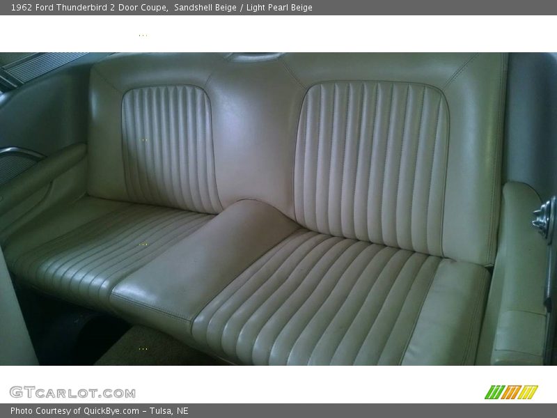 Rear Seat of 1962 Thunderbird 2 Door Coupe