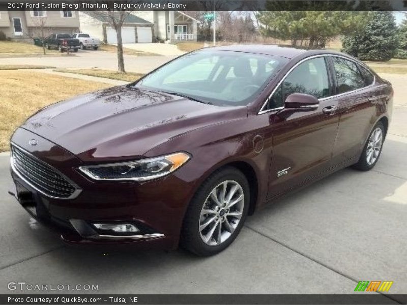 Burgundy Velvet / Ebony 2017 Ford Fusion Energi Titanium