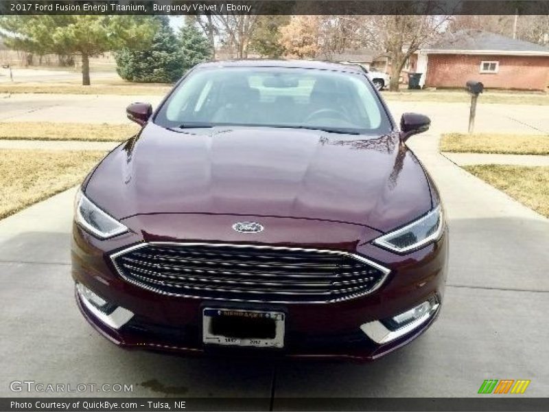 Burgundy Velvet / Ebony 2017 Ford Fusion Energi Titanium