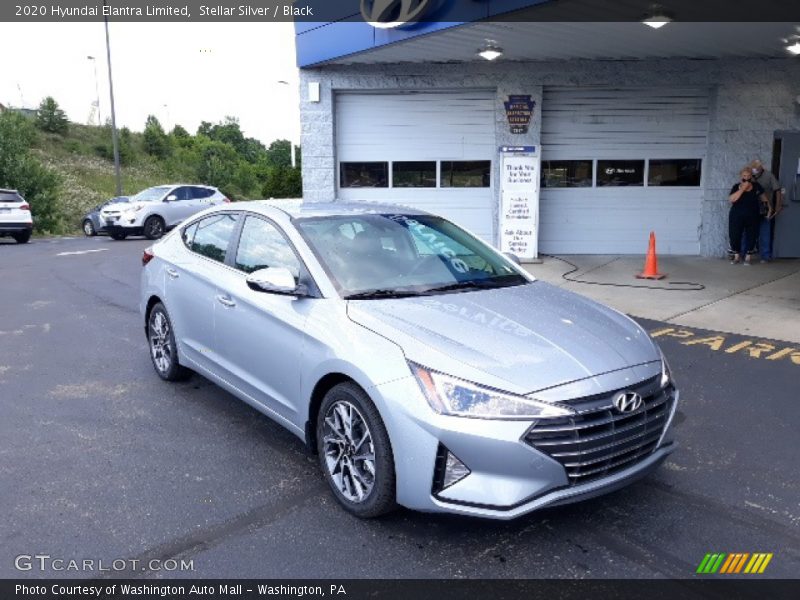 Stellar Silver / Black 2020 Hyundai Elantra Limited