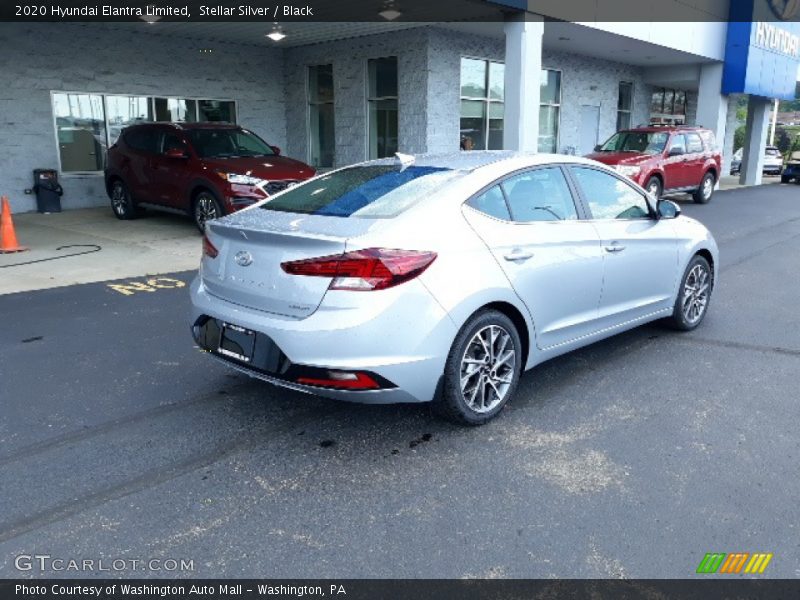 Stellar Silver / Black 2020 Hyundai Elantra Limited