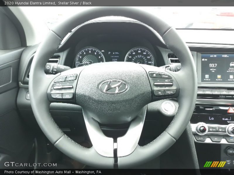 Stellar Silver / Black 2020 Hyundai Elantra Limited