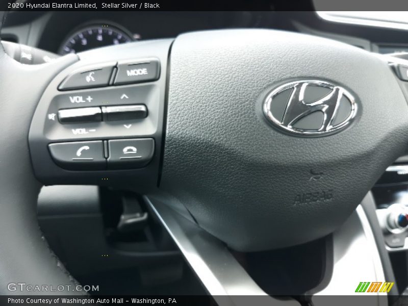Stellar Silver / Black 2020 Hyundai Elantra Limited