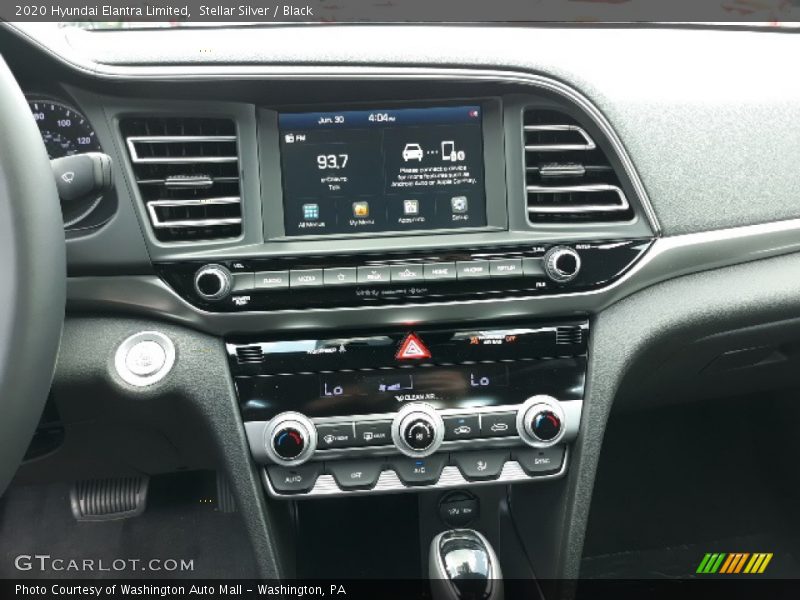 Stellar Silver / Black 2020 Hyundai Elantra Limited