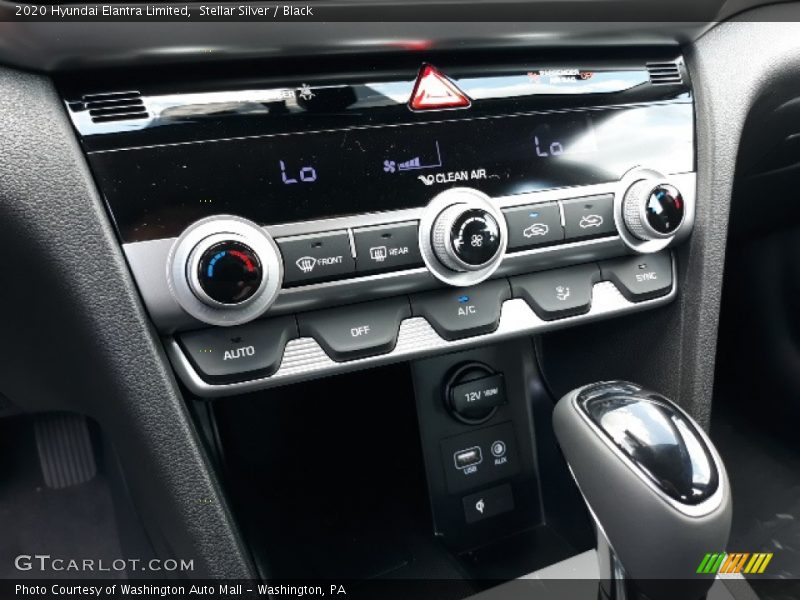Stellar Silver / Black 2020 Hyundai Elantra Limited