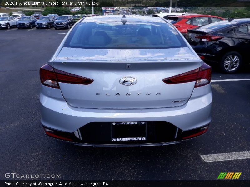 Stellar Silver / Black 2020 Hyundai Elantra Limited