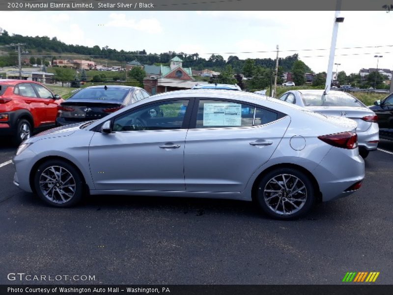 Stellar Silver / Black 2020 Hyundai Elantra Limited