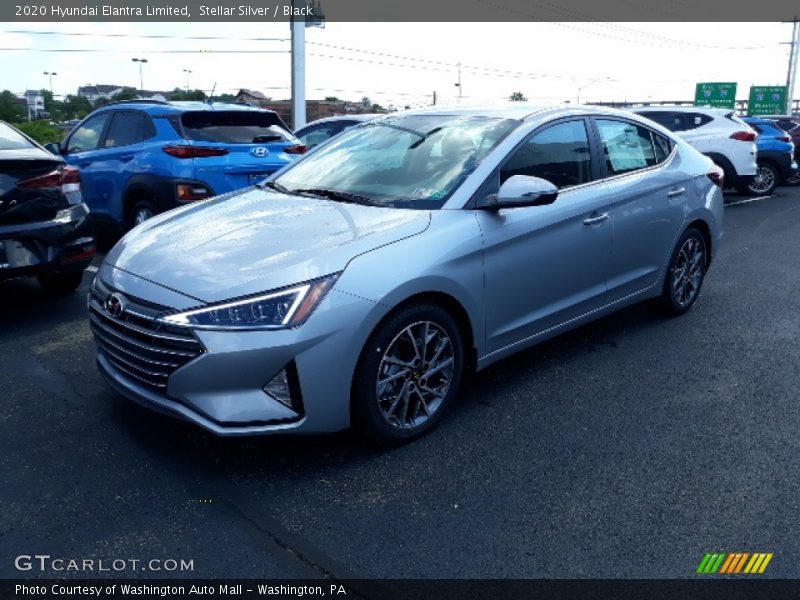 Stellar Silver / Black 2020 Hyundai Elantra Limited