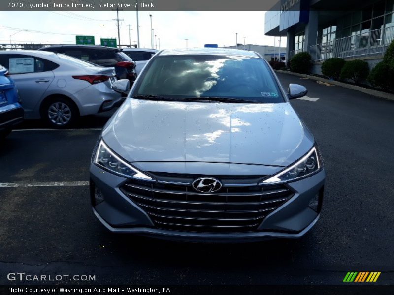 Stellar Silver / Black 2020 Hyundai Elantra Limited
