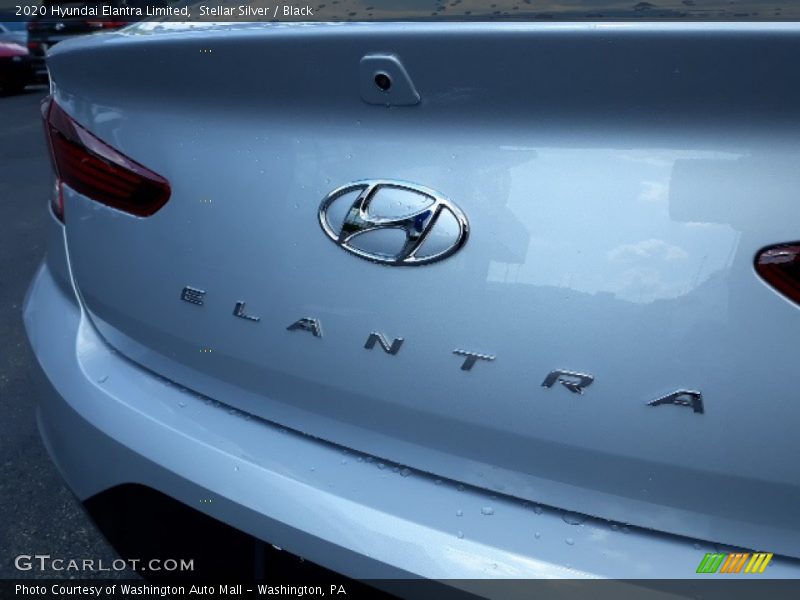 Stellar Silver / Black 2020 Hyundai Elantra Limited