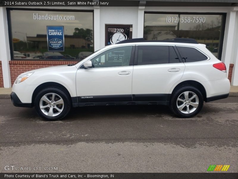 Satin White Pearl / Ivory 2014 Subaru Outback 2.5i Limited