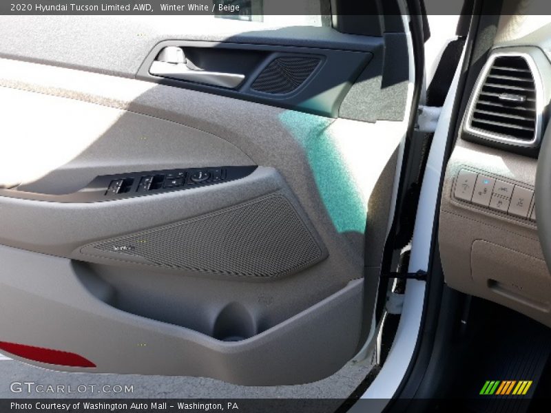 Winter White / Beige 2020 Hyundai Tucson Limited AWD