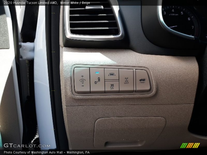 Winter White / Beige 2020 Hyundai Tucson Limited AWD