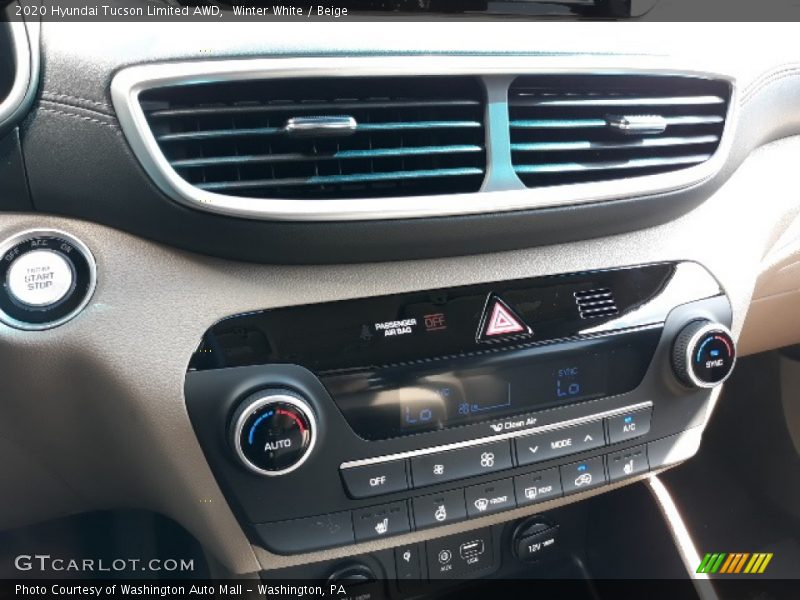 Winter White / Beige 2020 Hyundai Tucson Limited AWD
